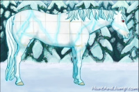 Horse Color:Thunderstruck Plaid  Silver Sable Cream Champagne Chinchilla Pearl Onyx Sabino 
