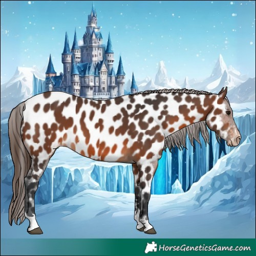 Horse Color:Brown Appaloosa 