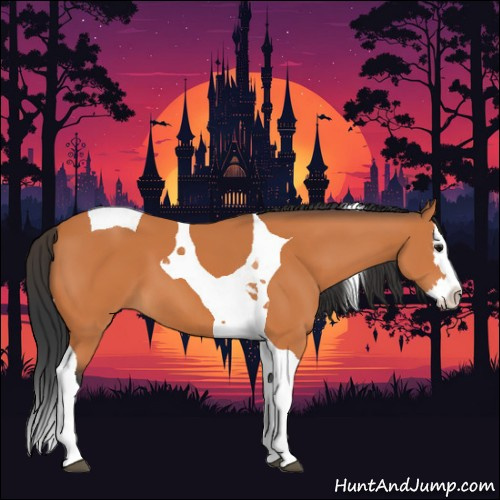 Horse Color:Bay Splash Tobiano 