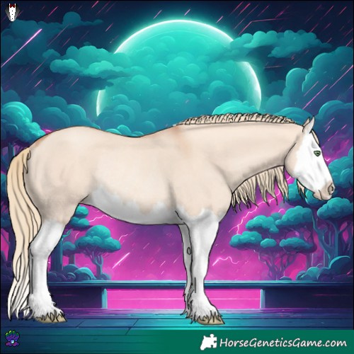 Horse Color:Gold Champagne Dun Splash Rabicano 