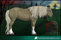 Horse Color:Plaid Silver Black Tobiano