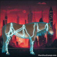 Horse Color:Thunderstruck Liver Chestnut Sabino 