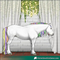 Horse Color:Gray Painted Watercolor Liver Chestnut Ice Tobiano 