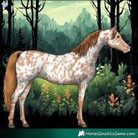 Horse Color:Chestnut Near Leopard 
