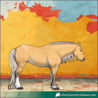 Horse Color:Silver Buckskin Dun Tobiano 