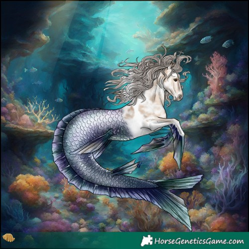 Horse Color:Silver Brown Ice Dun Tobiano 