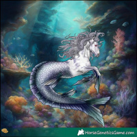 Horse Color:Watercolor White Spotted Silver Brown Chinchilla Ice Dun 