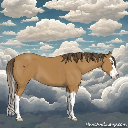 Horse Color:Buckskin Sabino Splash Varnish 