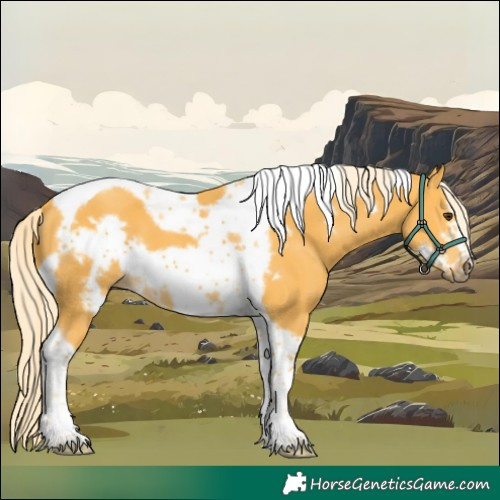 Horse Color:Palomino Tobiano Frame 