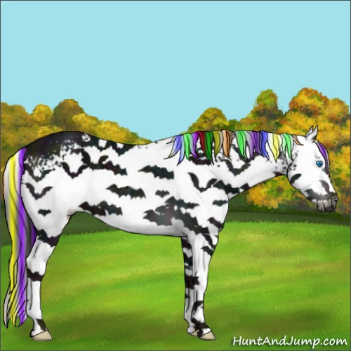 Horse Color:Gray Painted White Spotted Midnight Liver Chestnut Ice Splash 