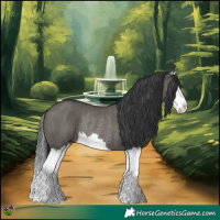 Horse Color:White Spotted Grullo Splash Rabicano 