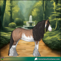 Horse Color:White Spotted Brown Dun Rabicano 