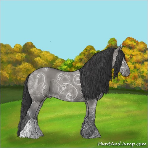 Horse Color:Grullo Ice Roan 