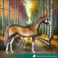 Horse Color:Chocolate Palomino Onyx Mushroom