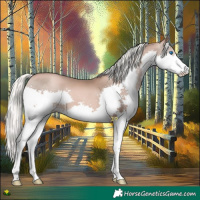 Horse Color:Liver Chestnut Pearl Mushroom Splash 