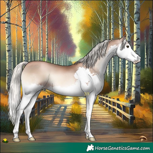 Horse Color:Liver Red Onyx Pearl Mushroom Splash