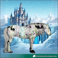 Horse Color:Void White Spotted Silver Brown Ice Dun 