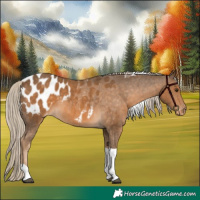 Horse Color:Chocolate Palomino Tobiano Appaloosa 