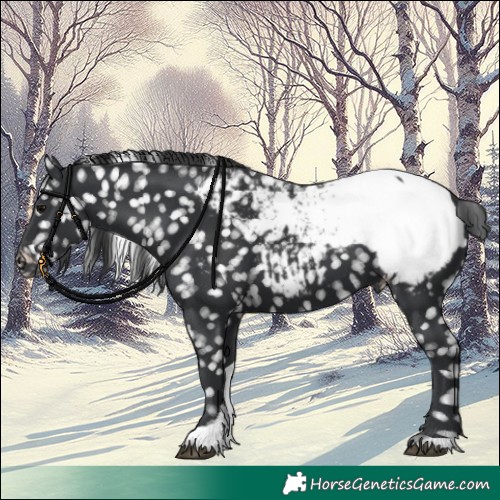 Horse Color:Black Tobiano Appaloosa 