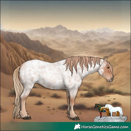 Horse Color:Red Ice Roan Rabicano
