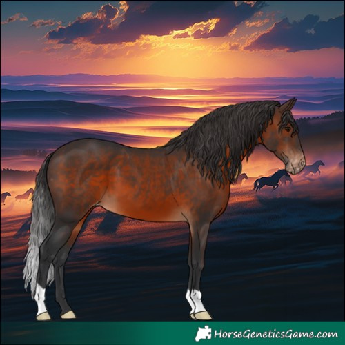 Horse Color:Brown Appaloosa 