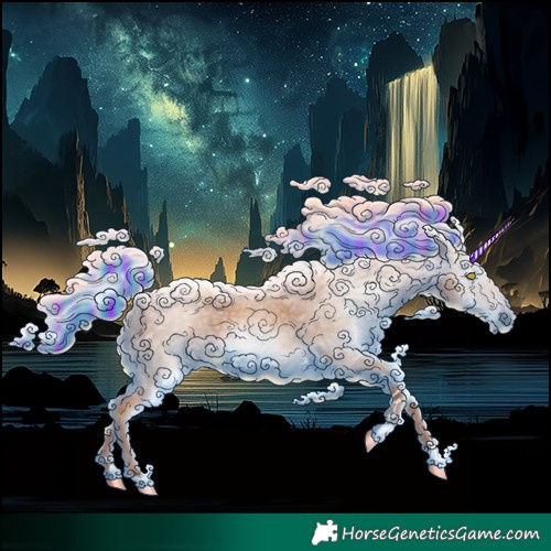 Horse Color:Gray Painted Gold Champagne