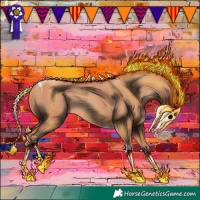 Horse Color:Gold Champagne Tobiano