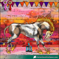 Horse Color:Classic Champagne Tobiano