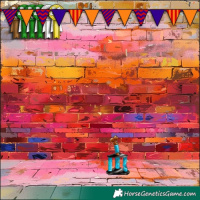 Horse Color:Classic Champagne Tobiano