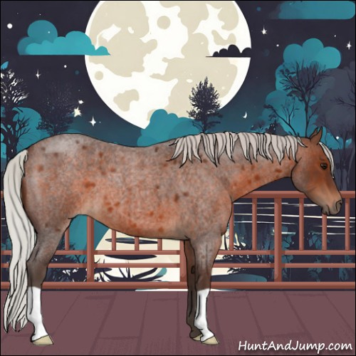 Horse Color:Silver Brown Roan