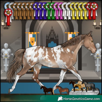 Horse Color:White Spotted Liver Red Dun Tobiano Blanket Rabicano