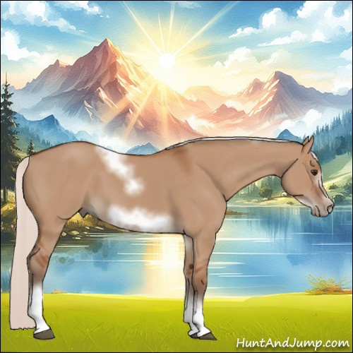 Horse Color:Silver Bay Dun Sabino Tobiano Frame Rabicano 