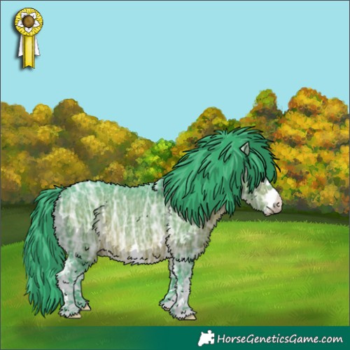 Horse Color:Watercolor White Spotted Brown Ice Rabicano 