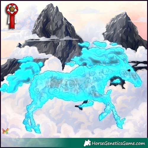 Horse Color:Thunderstruck Black Ice Rabicano 