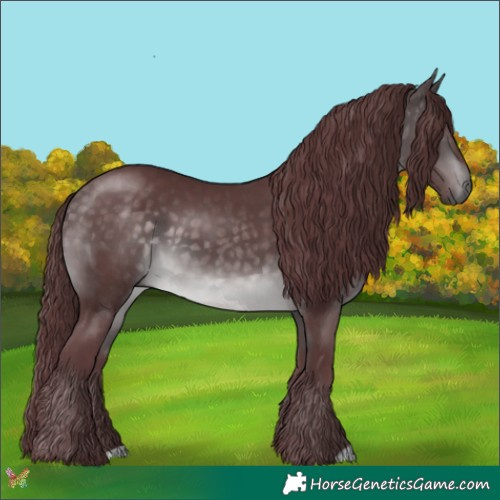 Horse Color:Platinum Chocolate Buckskin 