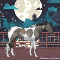 Horse Color:Grullo Tobiano Rabicano 