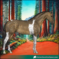 Horse Color:Buckskin Dun Tobiano 