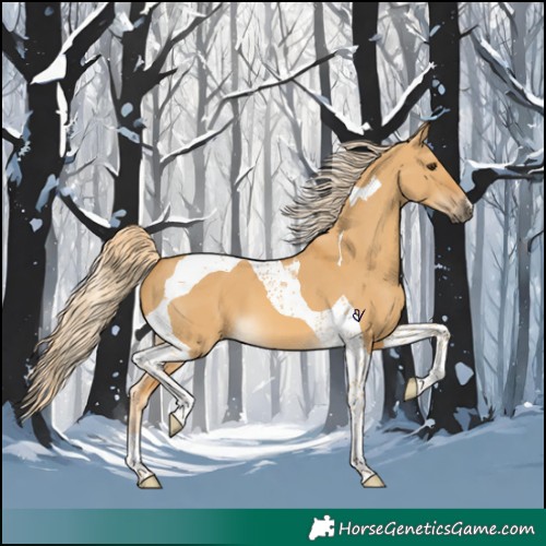 Horse Color:Palomino Dun Tobiano