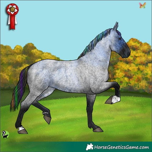 Horse Color:Painted Blue Ice Roan 