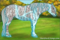 Horse Color:Thunderstruck Silver Blue Ice Roan 