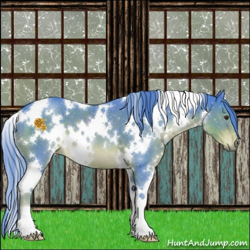 Horse Color:Watercolor White Spotted Liver Chestnut 