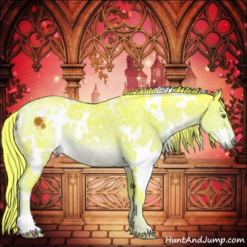 Horse Color:Platinum Watercolor White Spotted Liver Chestnut Ice 