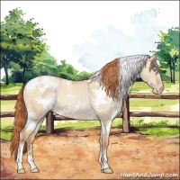 Horse Color:White Spotted Buckskin Pearl Dun 