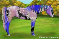 Horse Color:Painted Watercolor White Spotted Bay 