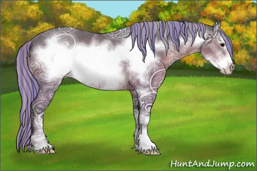 Horse Color:Painted Silver Brown Ice Sabino Frame 
