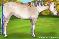 Horse Color:Painted Silver Blue Onyx Ice Pearl Sabino
