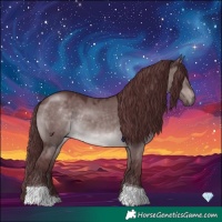 Horse Color:Platinum Chocolate Brown Dun Tobiano