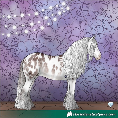 Horse Color:Platinum Chocolate Brown Dun Tobiano Blanket 