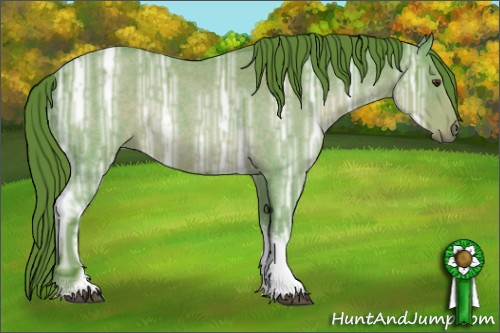Horse Color:Watercolor Liver Red Ice Roan Tobiano 