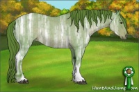 Horse Color:Watercolor Liver Red Ice Roan Tobiano 